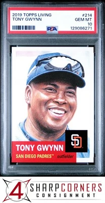 2019 TOPPS LIVING #214 TONY GWYNN HOF PSA 10 - Image 1 of 3