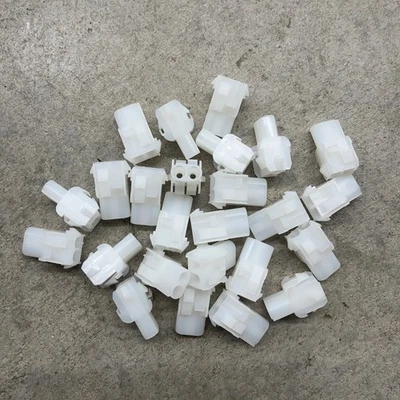 TE AMP   2-position MATE-N-LOK Power Female Cap Connector Housings Qty-25 NEW - Image 1 of 4