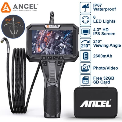 ANCEL Endoskop Kamera Gelenkendoskop 2-Weg 210° Industrielle Inspektion 1080P - Bild 1 von 4