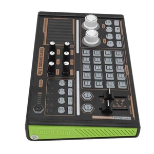 Sound Mixer Multi Sound Effects Noise Reduction Colorful Lights DJ18 BT Live FY - Afbeelding 1 van 22