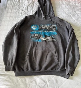 National Tractor Pullers Gray Hooded Sweatshirt NTPA 2XL 50th Anniversary - Picture 1 of 18