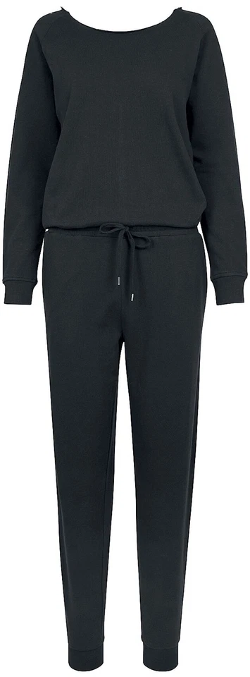Urban Classics Jumpsuit Damen Ladies Long Sleeve Terry Jumpsuit schwarz - Bild 1 von 4