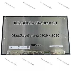 N133HCE-G63 Rev C1 PN L72100-J31 13.3" LCD-Schirm Panel 30Pins 60Hz 100% sRGB - Bild 1 von 1