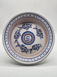 Lorna Smith Pottery Pike Place Market Studio Art Pottery Fish Serving Bowl 11" - Picture 1 of 9