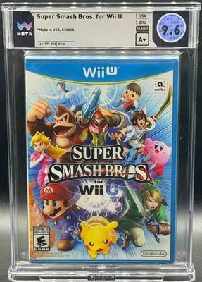 Super Smash Bros for Wii u Nintendo Wii U First Print Sealed New WATA 9.6 A+ - Image 1 of 2
