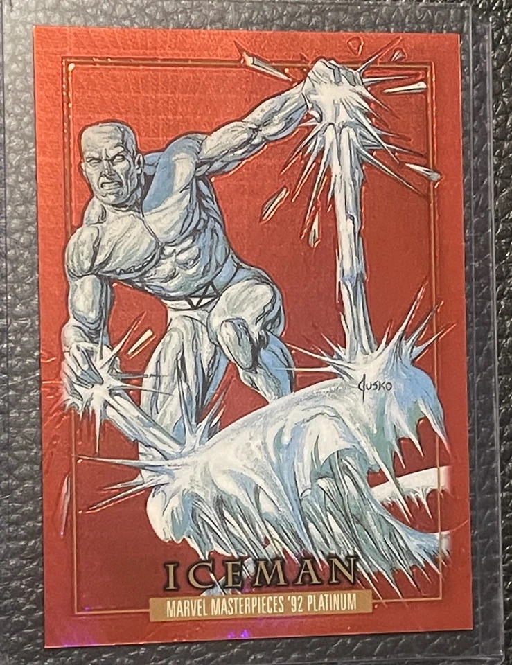 2024 Marvel Masterpieces '92 Platino #40 Iceman Prisma Rojo/492 (094/492) Foto 1 de 3