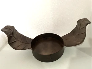 Jan Barboglio Tray Holder Large Leaves Forged Iron - Picture 1 of 11