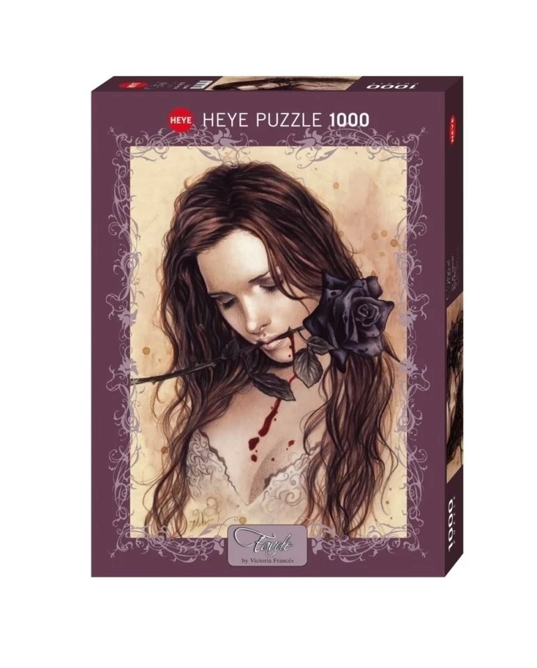 (HY29430) - Heye Puzzles - 1000 Pc - Dark Rose - Photo 1/1