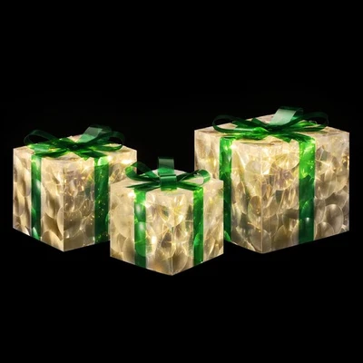 Jingle Jollys Christmas Lights 70 LED Fairy Light Gift Box 3pcs Decorations Set - image 1 of 4