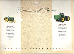 Calendario John Deere 1994 Generazioni di Progresso BELLO - Foto 1 di 1