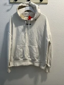 OFF WHITE Virgil Abloh Spring Summer 20 Hoodie White Size L - Picture 1 of 9