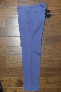 HUGO BOSS Hombre Wenten Extra Ajustado Lana Vestido Pantalones Dobladillo Eu 54 - Imagen 1 de 10