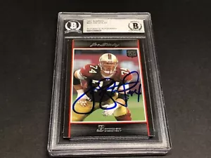 Joe Staley Signed 2007 Bowman Rookie Card RC #221 49ers Auto Beckett BAS COA 1F - Picture 1 of 6