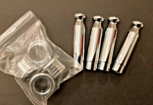 Chrome Door Lock Pulls + Bases (8pcs) for 05-10 Jeep Grand Cherokee - Picture 1 of 2