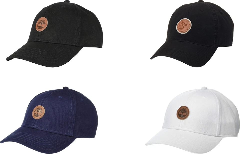 Gorra de béisbol Timberland para hombre con logotipo de parche de cuero Foto 1 de 1