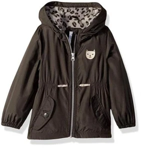 Carter's Girls Dark Grey Fleece Lined Jacket Size 2T 3T 4T 4 5/6 6X - Picture 1 of 1