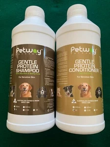 Petway Gentle Protein Shampoo & Conditioner 1L for Animal Sensitive Skin - Picture 1 of 1