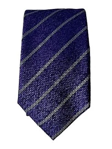 New ALFANI Men’s Tie Purple Paxton Stripe Design Polyester Blend 2.75” Width NWT - Picture 1 of 10