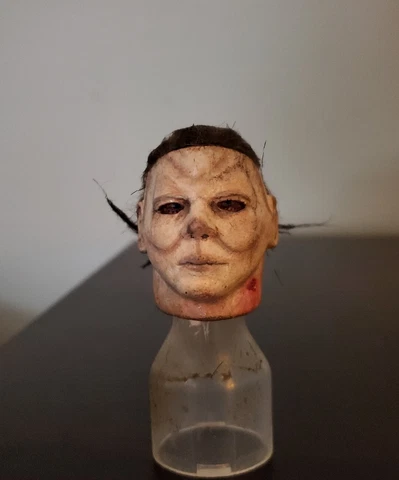 Custom 1/6 Scale 1981  Michael Myers  Fully Painted with Rooted Hair Head Sculpt Cover