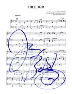 Jon Batiste signiertes Autogramm Freiheit Noten - We Are Grammy-Gewinner - Bild 1 von 2