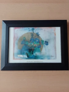 Bild "Leonore Zimmermann" mit Holzrahmen, 37,5 x 28,5 cm - Bild 1 von 2