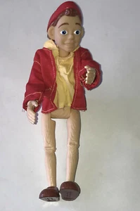 Modellino giocattolo Disney 1996 mobile snodato 8 1/4" Pinocchio ragazzo con vestito rimovibile - Foto 1 di 3