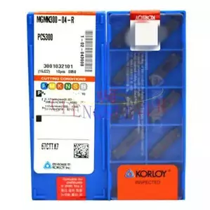 10PCS KORLOY Carbide Inserts CNC TOOL MGMN300-04-R PC5300 NEW - Picture 1 of 1
