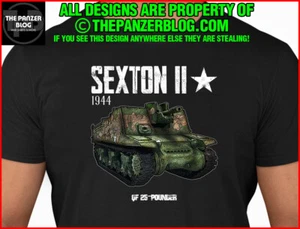 Sexton II T-Shirt WWII British Army Tank - Picture 1 of 49