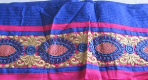 12 yards embroidered border lace for craft and sewing 800 grams /A-009 - Picture 1 of 6