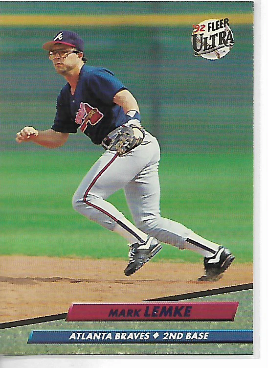 1992 Fleer Ultra Mark Lemke Card - Image 1 of 1