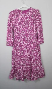 Hobbs Ami Pink print Stretch jersey Dress 3/4 sleeves Size 8 - 18 New - Picture 1 of 10