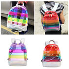 Shiny Clear Backpack See-through Shoulder Bag Casual Collage Daypack Satchel