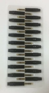 20 Connettori Jack stereo 6,3mm neri a saldare, compatibili Neutrik NP3X-B - Imagen 1 de 3