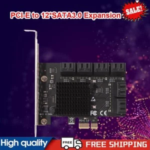 10 Port PCIE Erweiterungskarte PCIe SATA 3.0 Controller Adapter 6Gbps für Desktop ~ - Bild 1 von 8