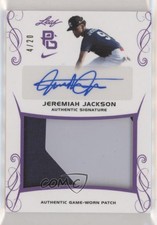 2017 Leaf Perfect Game National Showcase Purple /20 Jeremiah Jackson Patch Auto