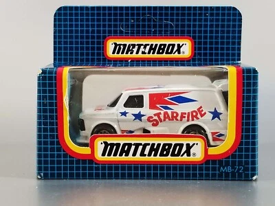 Matchbox Ford Supervan / 1989 / MB-72 / MB166 / Unpunched Blue Grid Window Box - Image 1 of 4