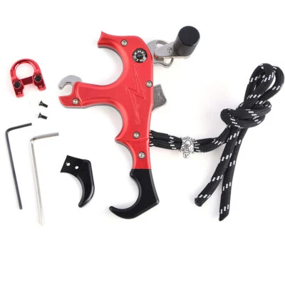 Release Aids 3 4 Finger Compound Bow Thumb D Loop Trigger Caliper Archery Grip - Image 1 of 4