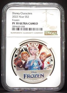 2022 NIUE $2 1oz Disney Characters Frozen NGC PF70 UC - Picture 1 of 4