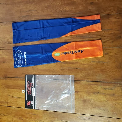 Giordana Cycling Arm Warmers 1 Pair Blue Orange L/XL NOS Vintage AutoTrader.com - Image 1 of 4