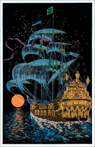 BUQUE PIRATA - REIMPRESIÓN GALEÓN ESPAÑOL BLACKLIGHT - NO FUNCIONA COMO BLACKLIGHT - Imagen 1 de 1