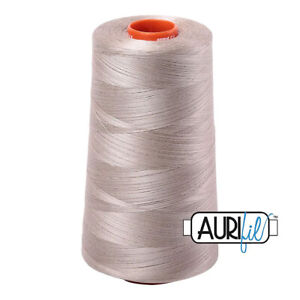 Aurifil Mako 50wt 100% Cotton Thread - 1 Cone x 6452 Yards Each