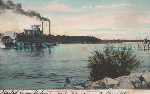 Havanna IL - REGIERUNGSBOOT ILLINOIS AUF DEM FLUSS - Postkarte - Bild 1 von 2