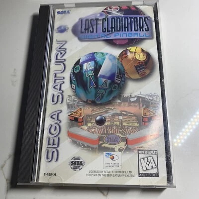 Last Gladiators: Digital Pinball (Sega Saturn, 1996) NM Disc Complete CIB Manual - Image 1 of 4