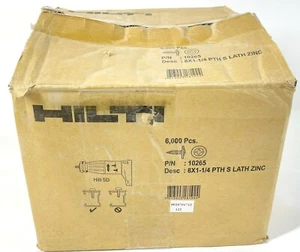 Hilti PTHS Zink Innenraum scharfe Metallrahmenschrauben 8 x 1-1/4" 6000 Stück 10265 - Bild 1 von 3