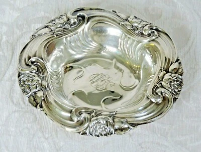 Cestello coppetta Art Nouveau Argento Sterling Bon Bon Dish Whiting Manuf. Co. - Immagine 1 di 4