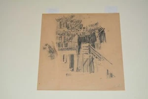 WPA Charles Locke MOMA Museo Británico DIBUJOlápiz Original Firmado (1899-1983) - Imagen 1 de 4