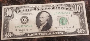 10 Dollars / Series 1963 A / Nice Number - Picture 1 of 2