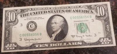 10 Dollars / Series 1963 A / Nice Number - Image 1 of 2