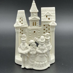 Partylite #PO204 Dorf Weihnachten ~ Victorian Carolers ~ Biskuitporzellan Teelicht - Bild 1 von 10