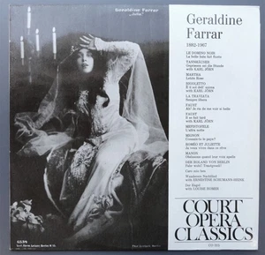 Geraldine Farrar 1882-1967 / Vinyl / Opera / Court Opera Classics / Austria - Imagen 1 de 3